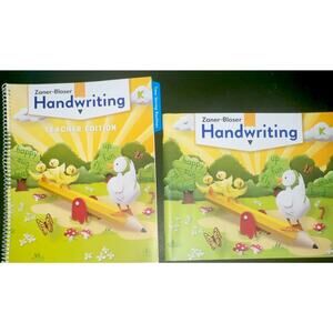 Zaner-Bloser Handwriting Kindergarten Teacher Edition & Student Workbook 2020